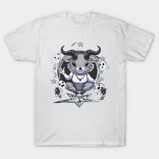 Kawaii Baphomet Black & White T-Shirt